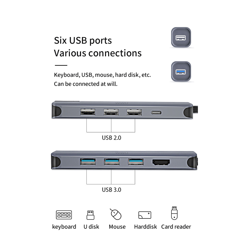 12-in-1 Type C Hub With 4K HDMI Port,  Ethernet,100W PD USB-C Power Delivery, 3 USBA 3.0 Ports, 3 USBA 3.0 Ports,SD/TF Card Reader,3.5Audio, For MacBook And Other Type C Laptops